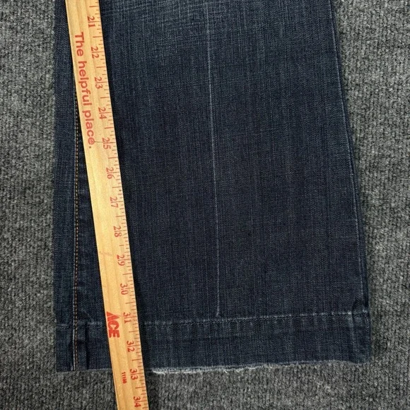 7 For All Mankind Dojo Bootcut Jeans Women's Size 29 Blue Low Rise Flare - Picture 9 of 10
